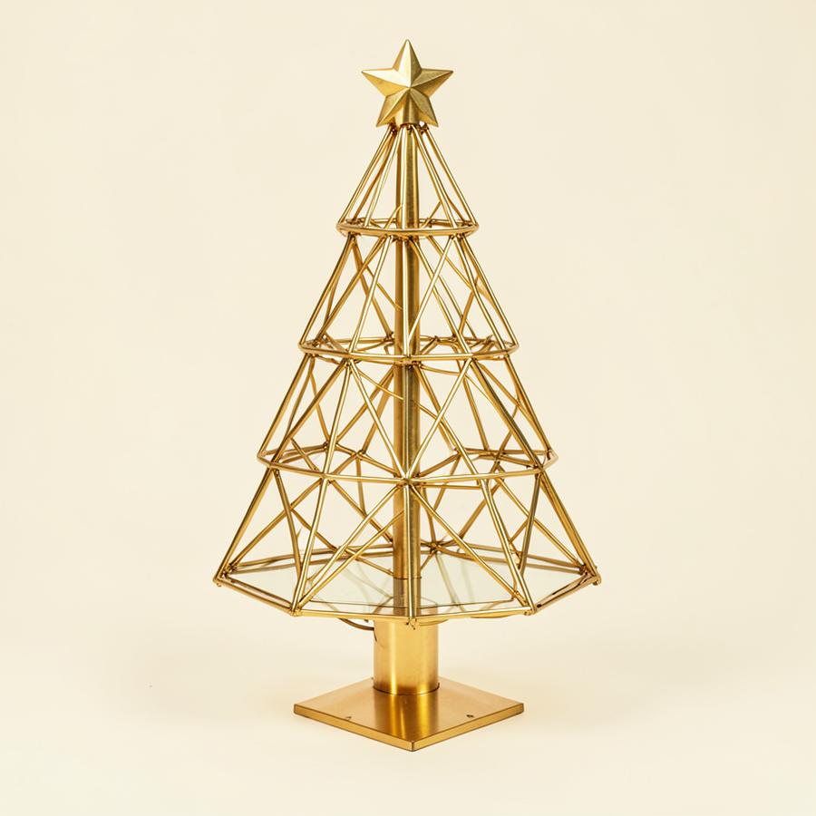 Árvore Geométrica Dourada 90 cm