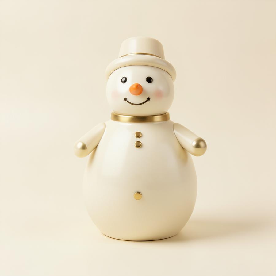 Boneco de Neve em Cerâmica