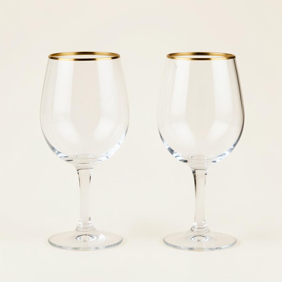 Taça de Cristal Fio de Ouro — par